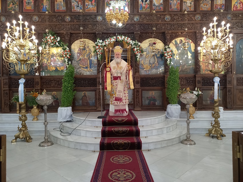 Η Απόδοση της Κοιμήσεως της Θεοτόκου στην Ι.Μ. Κορίνθου