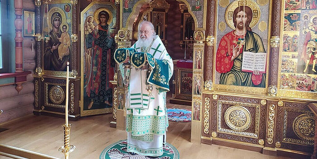В день памяти преподобного Серафима Саровского Святейший Патриарх Кирилл совершил молебное пение в Александро-Невском скиту близ Переделкина