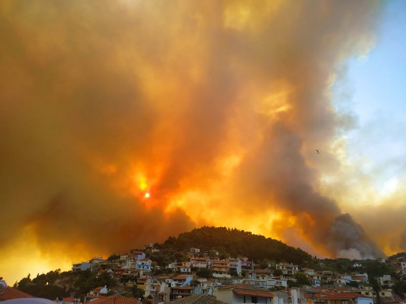 Εντολή εκκένωσης της Ιεράς Μονής Οσίου Δαβίδ Ευβοίας