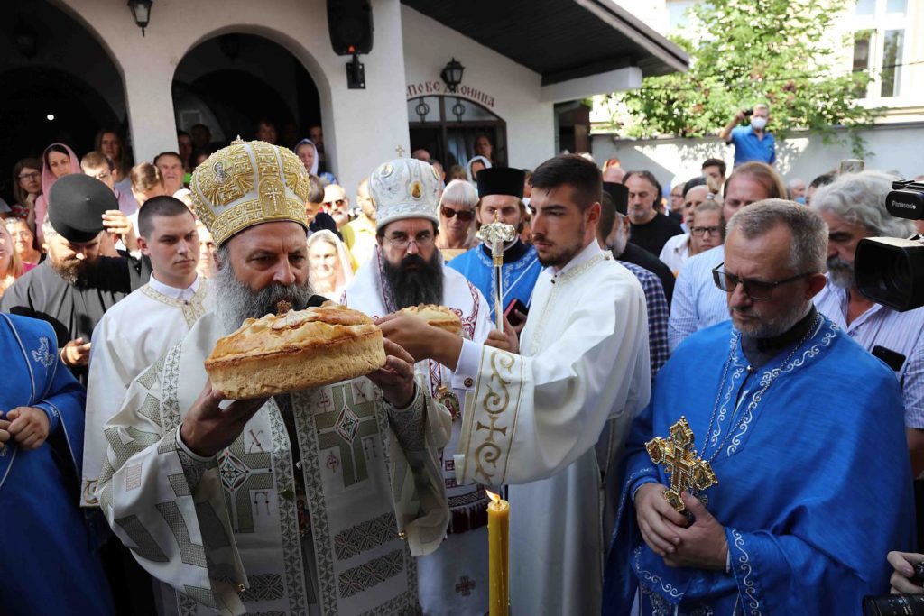 Patriarch of Serbia officiates at services on feast day of Great Prophet Elijah, as celebrated with Julian calendar