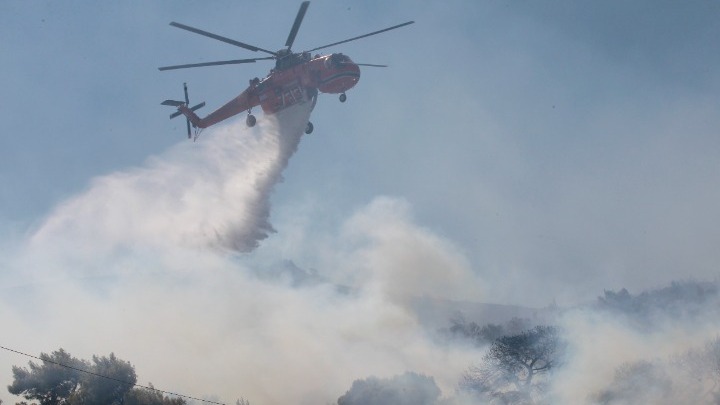 Οριοθετήθηκε η πυρκαγιά στην Κάρυστο σύμφωνα με την Πυροσβεστική