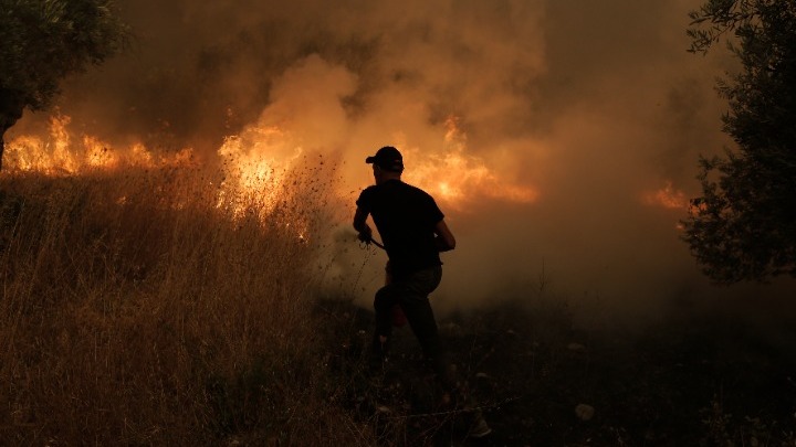 «Αρκετά δύσκολη η κατάσταση με τη φωτιά στη Γορτυνία»