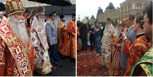 Bishop Jovan served in Moscow on the feast of Saint Elijah