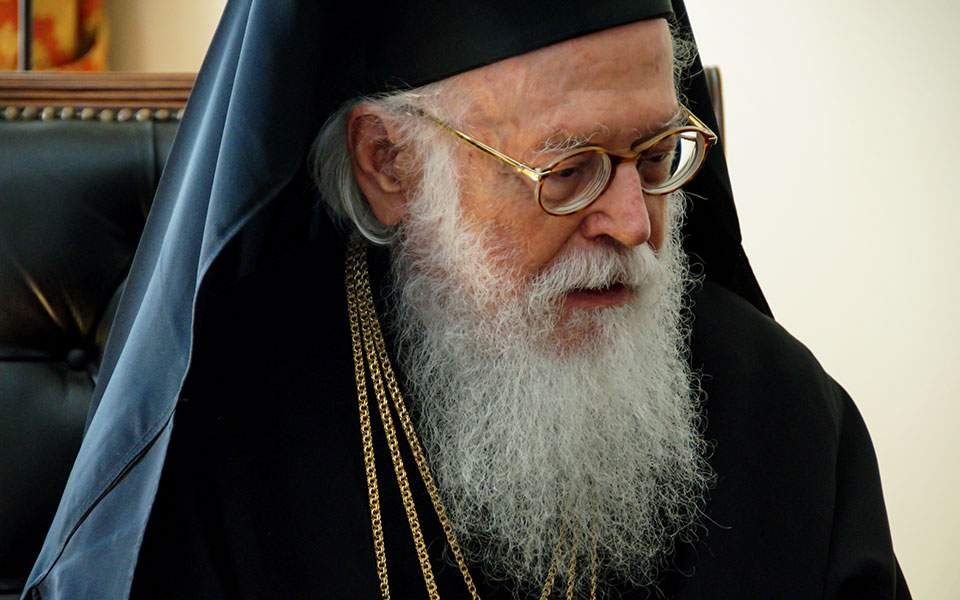 Ο Αρχιεπίσκοπος Αλβανίας στην Κοίμηση της Υπεραγίας Θεοτόκου