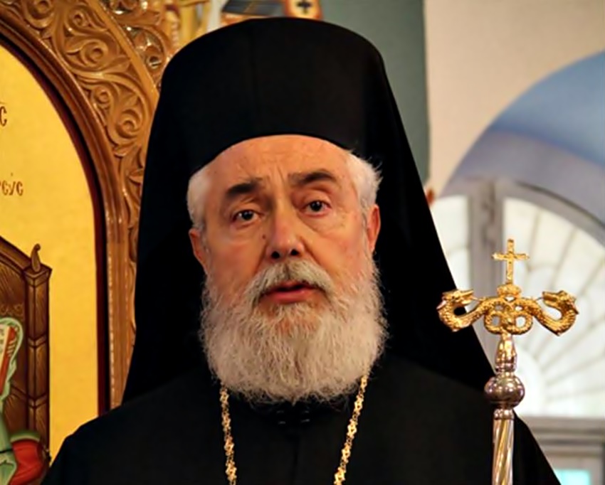 Υποδοχή της νέας εικόνας της Θεοτόκου μετά την πυρκαγιά