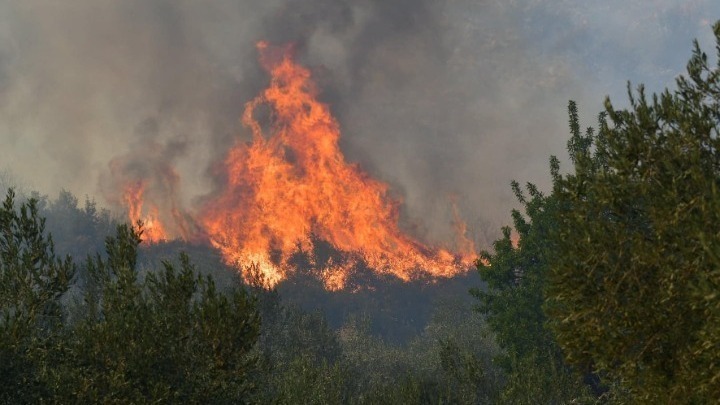 Νέα πυρκαγιά στα Βίλια Αττικής κοντά σε κατοικημένη περιοχή