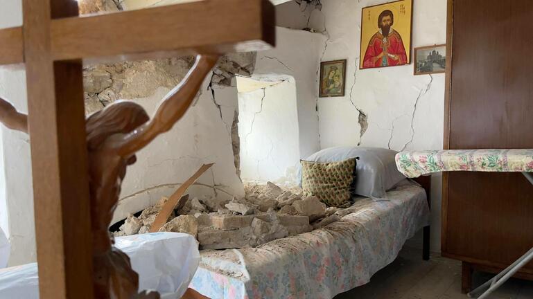 Μοναχός Μονής Αγκαράθου: “Μας γλίτωσε η Παναγία”