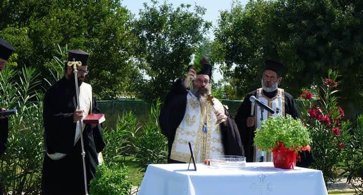 Αγιασμός με λόγια Κολοκοτρώνη από τον Μητροπολίτη Χίου