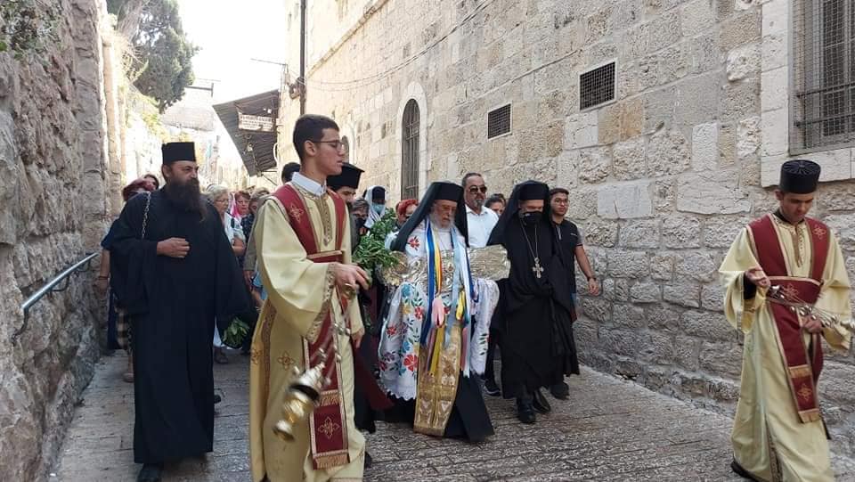 Γεθσημανή: H άνοδος της εικόνας της Κοιμήσεως της Θεοτόκου (ΦΩΤΟ)