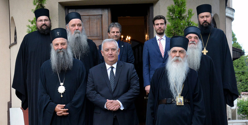 Пријем за Патријарха и архијереје у Амбасади Републике Грчке