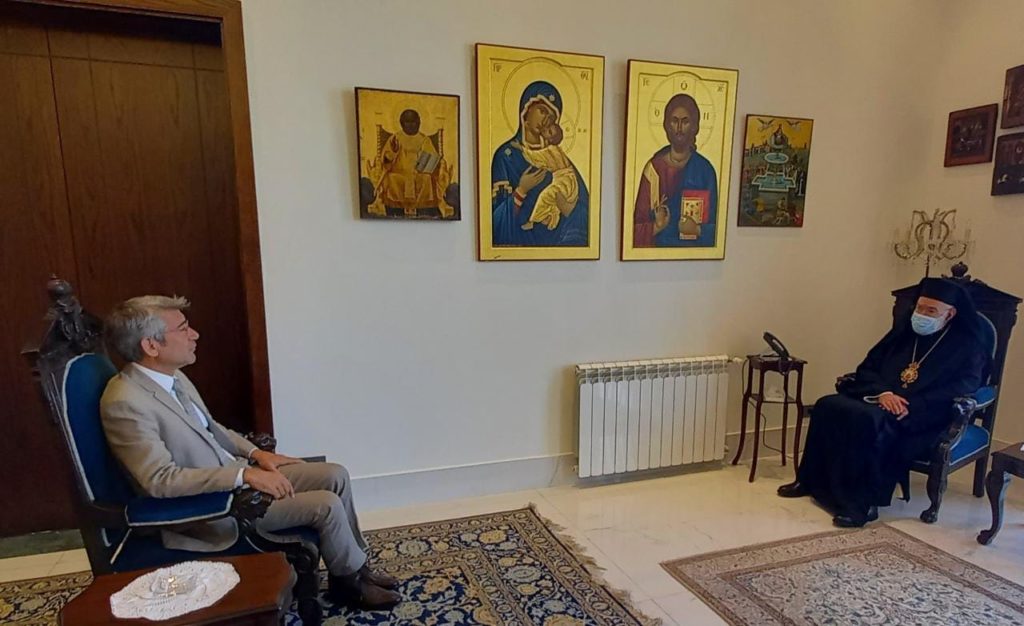 استقبل سيادة متروبوليت بيروت وتوابعها المطران الياس عوده وزير الطاقة والمياه الدكتور وليد فياض