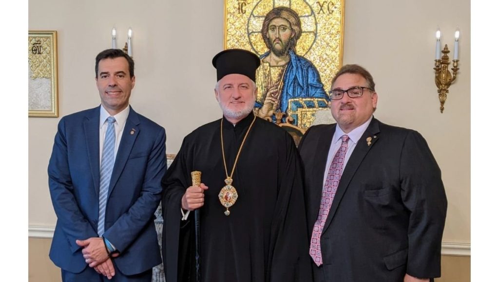 Archbishop Elpidophoros of America Meets with AHEPA Supreme President