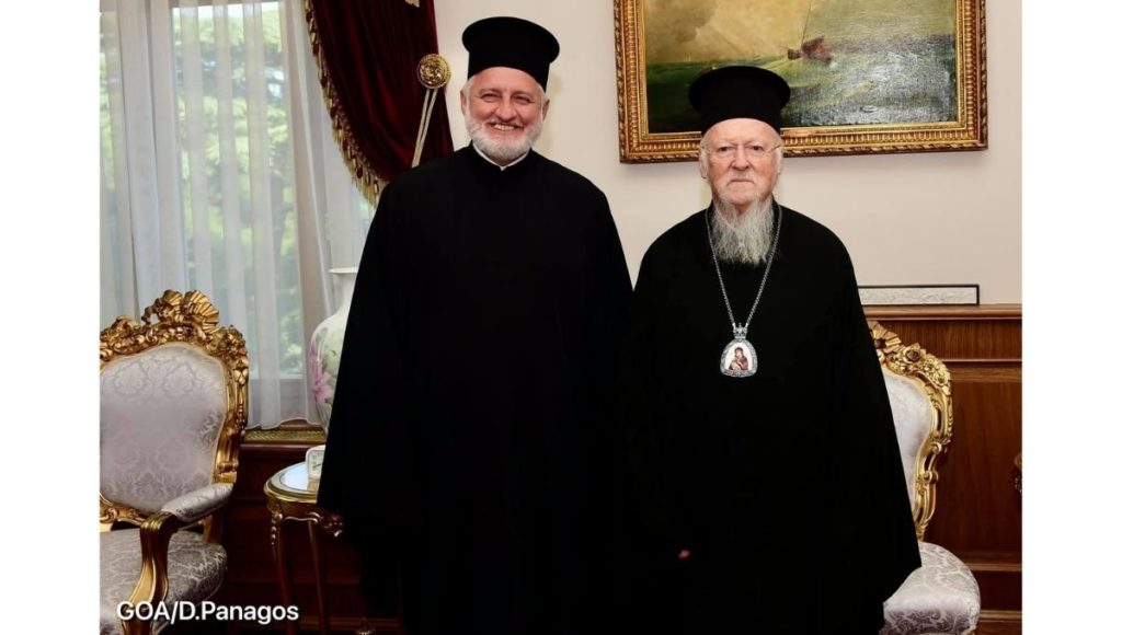 Archbishop Elpidophoros Meets With Ecumenical Patriarch Bartholomew