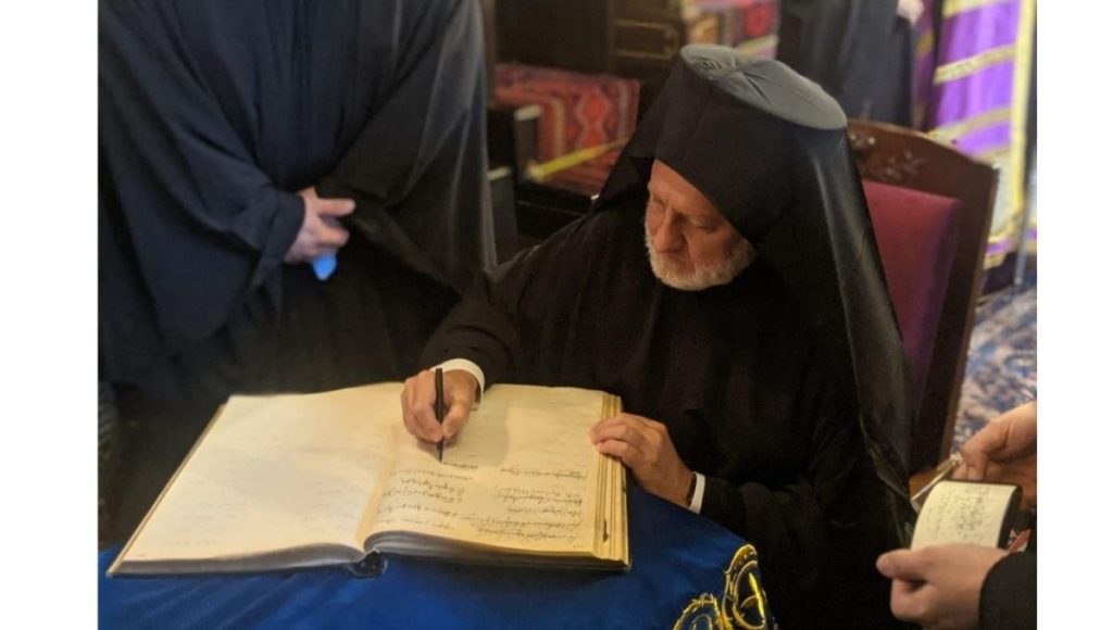 Archbishop Ellpidophoros Participates in Signing of New Indiction