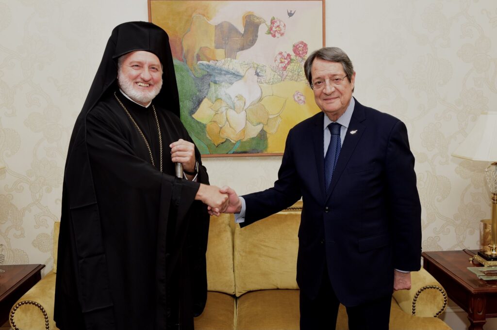 Архиепископът на Америка към президента на Кипър: Препотвърдихме единството на Църквата и Елинизма | VIDEO & СНИМКИ