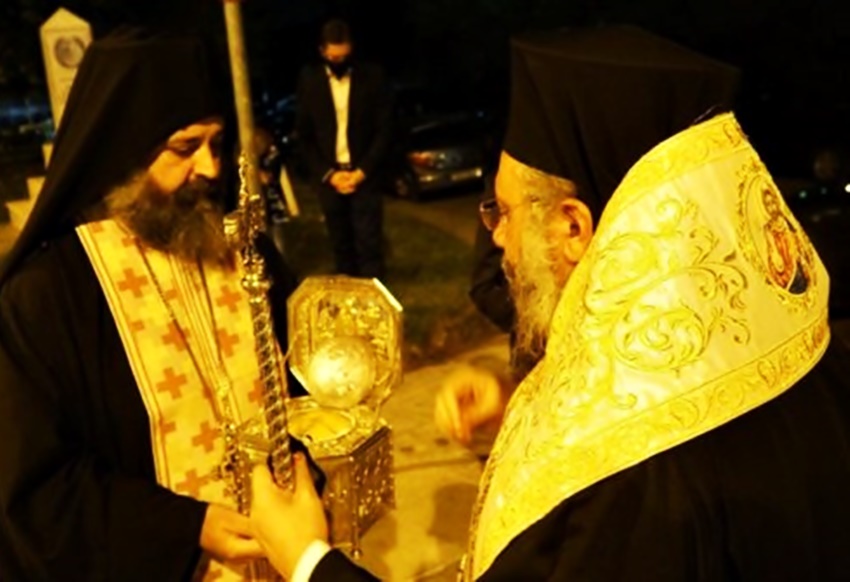 Υποδοχή Κάρας Αγίου Βησσαρίωνος στα Τρίκαλα