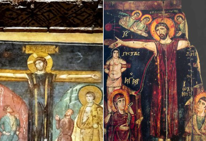 يقونة الصلب – القرن الثامن ميلادي – دير القدّيسة كاترينا في سيناء.