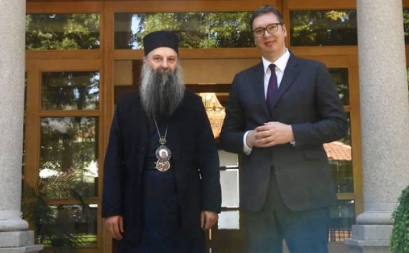 Patriarch Porfirije meets with President of Serbia