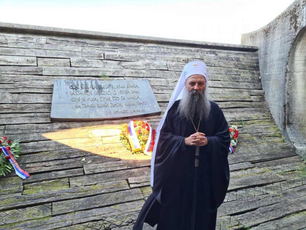 Patriarch of Serbia Porfirije at Jasenovac death camp: Those murdered here were innocent; each innocent victim indeed a martyr
