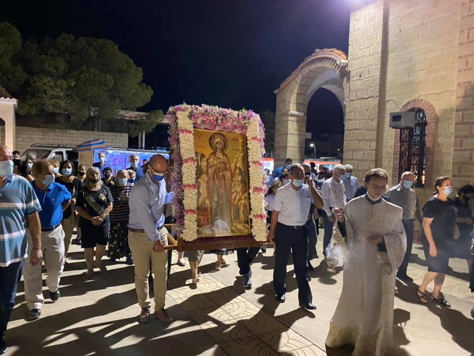 Λιτάνευση της εικόνας της Αγίας Θέκλας στη Λάρνακα