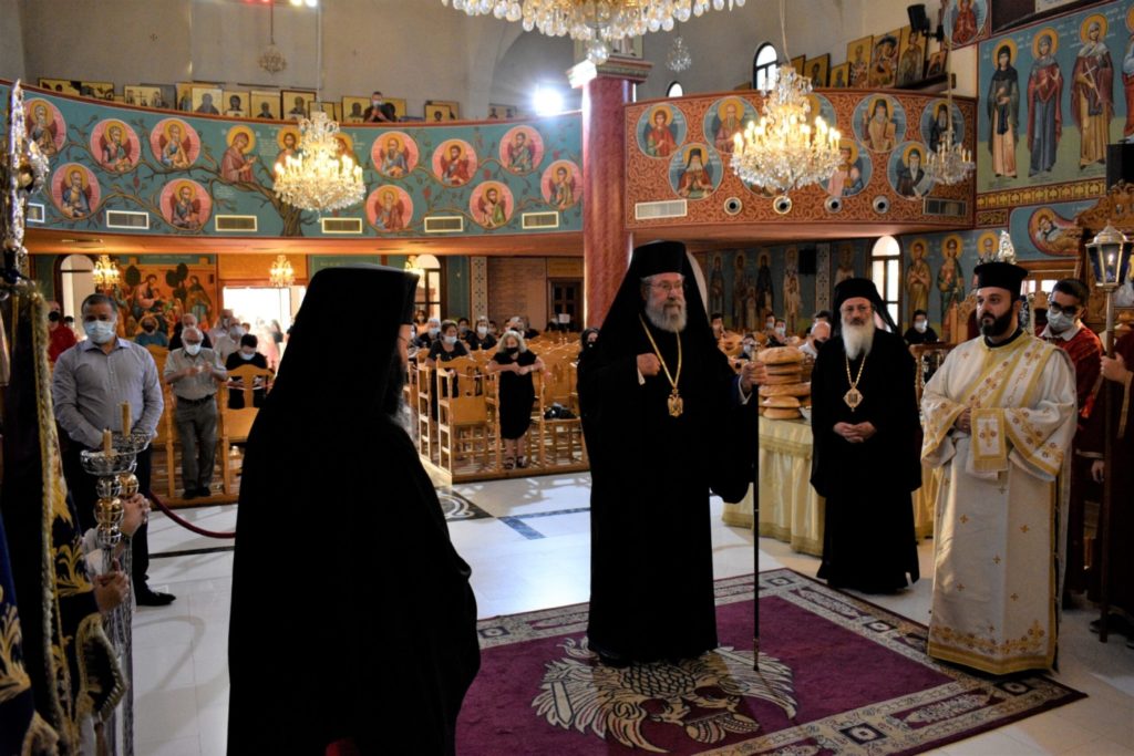 Ο Αρχιεπίσκοπος Κύπρου στην πανήγυρη του Αρχαγγέλου Μιχαήλ στα Λατσιά