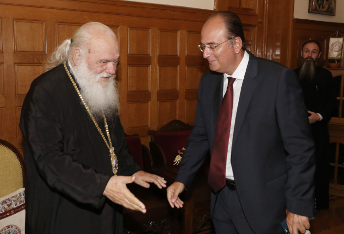 Συνάντηση Αρχιεπισκόπου με Βουλευτή Μακάριο Λαζαρίδη