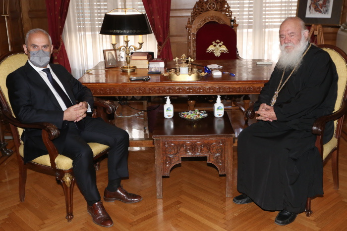 Συνάντηση Αρχιεπισκόπου με τον Υφυπουργό Περιβάλλοντος