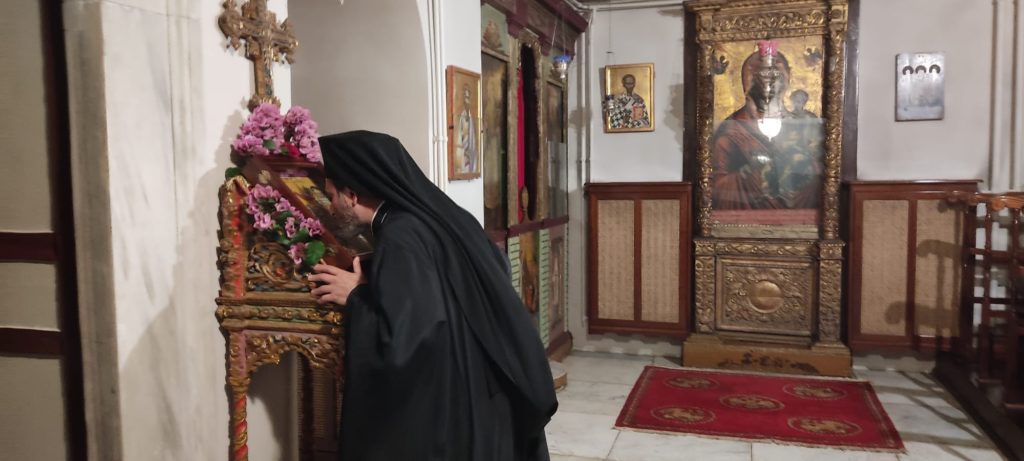 Με Ιερά Αγρυπνία εόρτασαν το Γενέσιο της Θεοτόκου στη Χάλκη
