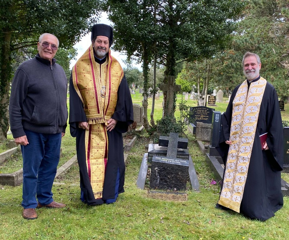Memorial Service in Cardiff at the tomb of the late Archim. Gennadios Themelis