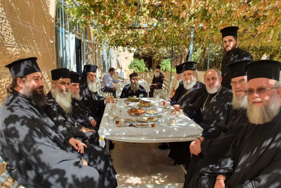 HIS BEATITUDE THE PATRIARCH OF JERUSALEM VISITS THE HOLY MONASTERY OF ABBA THEODOSIOS THE CENOBIARCH
