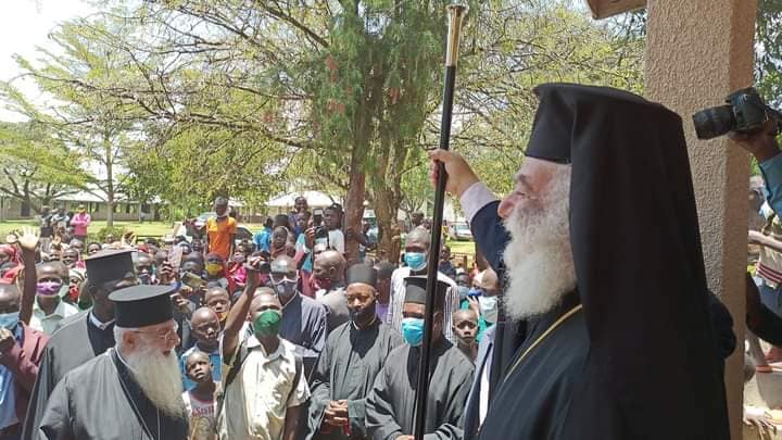 His Beatitude pape and patriarch of Alexandria and All Africa Theodoros travelled  to Nsinze Namutumba District at the parish of St. Spyridon