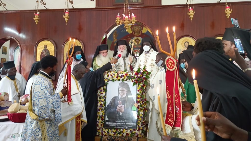 His Beatitude Patriarch of Alexandria Theodoros II has conducted the 40th day memorial service for Metropolitan Jonah Lwanga of Kampala