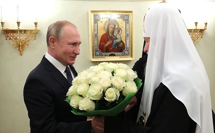 Ευχές Πατριάρχη Μόσχας στον Πούτιν για τα γενέθλιά του