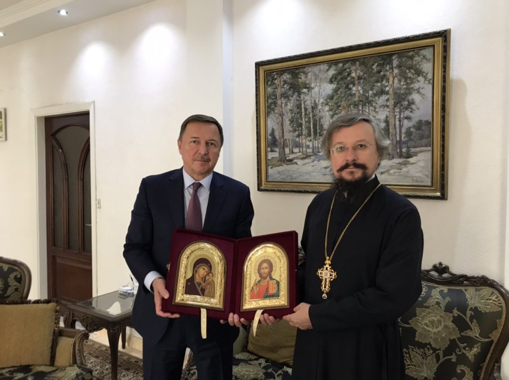 Представитель Патриарха Московского и всея Руси при Антиохийском Патриархе встретился с послом России в Сирии