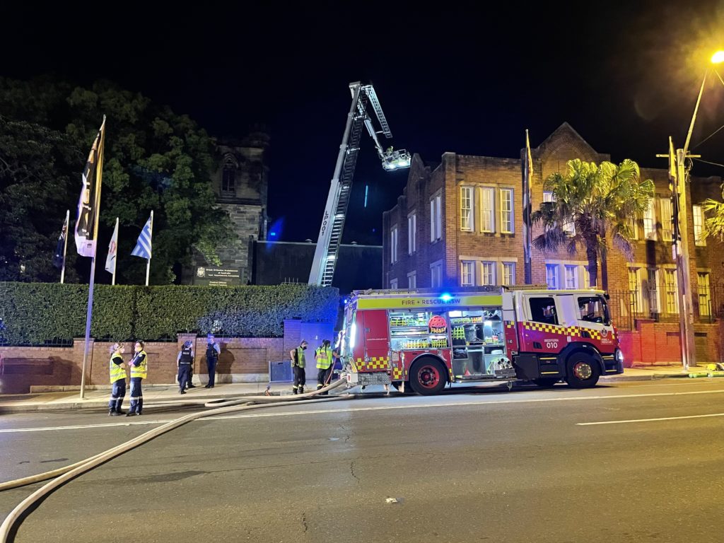 Fire broke out in the Cathedral of the Annunciation of the Theotokos in Sydney