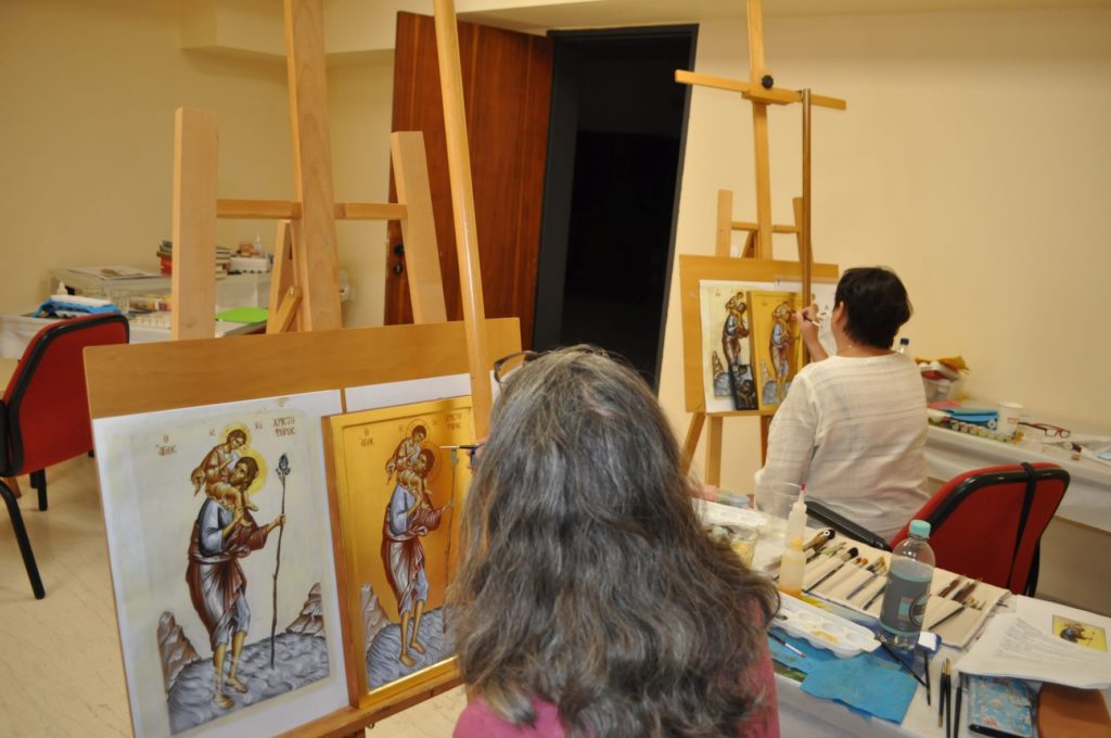 Μαθαίνοντας την Αγιογραφία στην Ορθόδοξο Ακαδημία Κρήτης