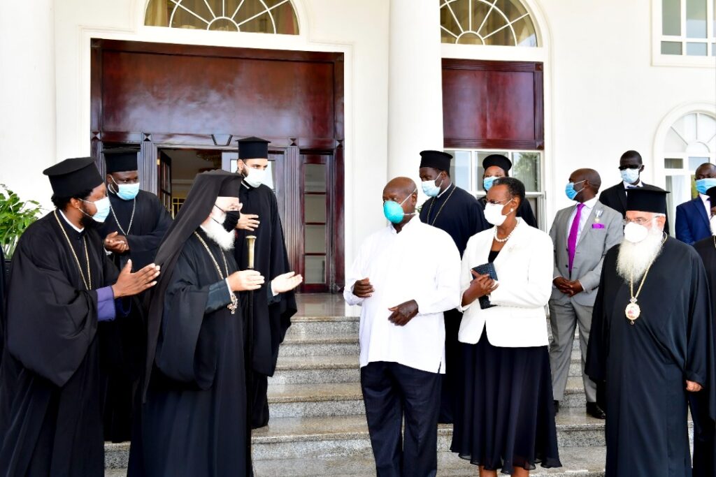 His Beatitude Pope and Patriarch Theodoros II completes his visit to Uganda with meeting President Yoweri Museveni