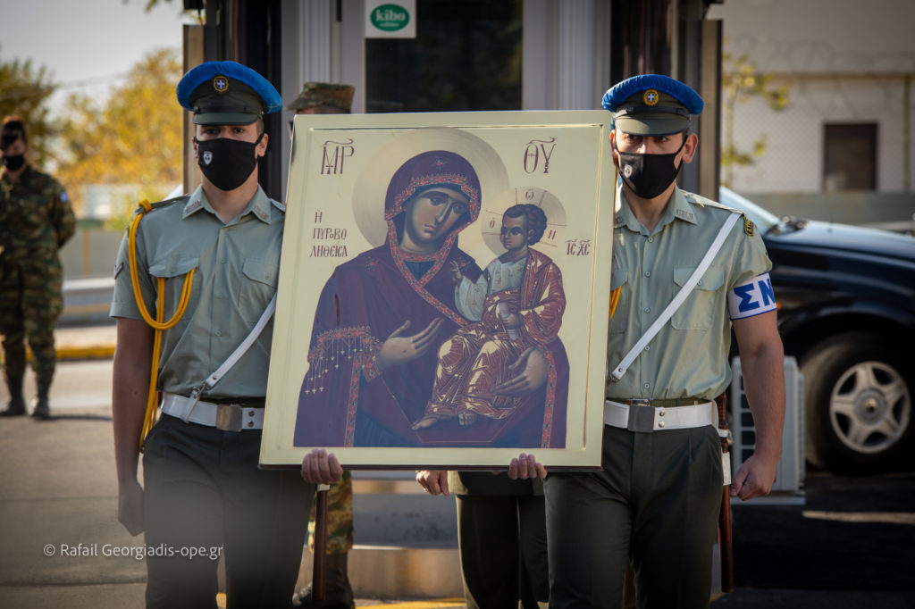 Υποδοχή Αντιγράφου Ιεράς Εικόνας Παναγίας Πυροβοληθείσας στο Δ΄ Σώμα Στρατού