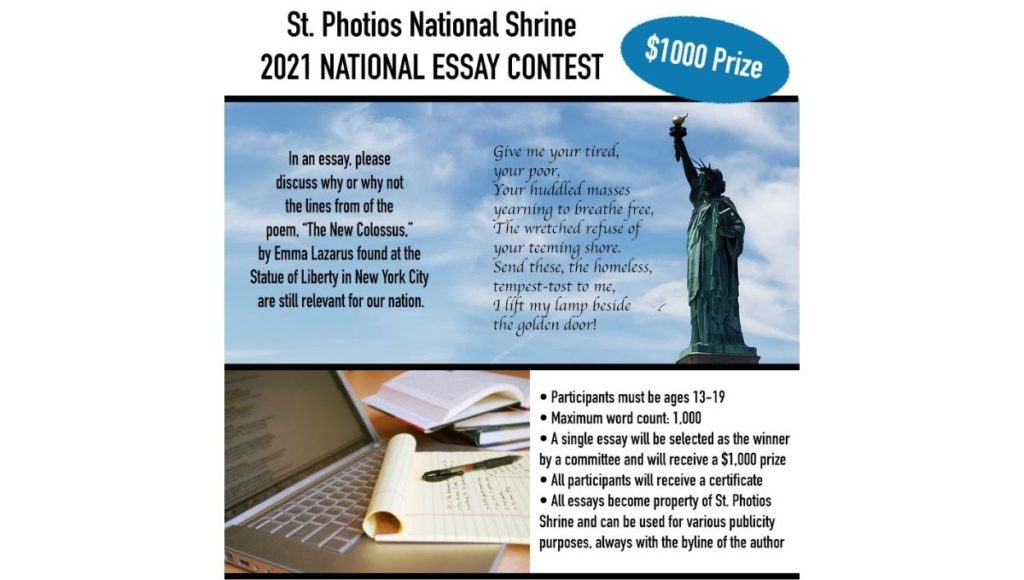Theme for 2021 Saint Photios National Shrine Essay Contest