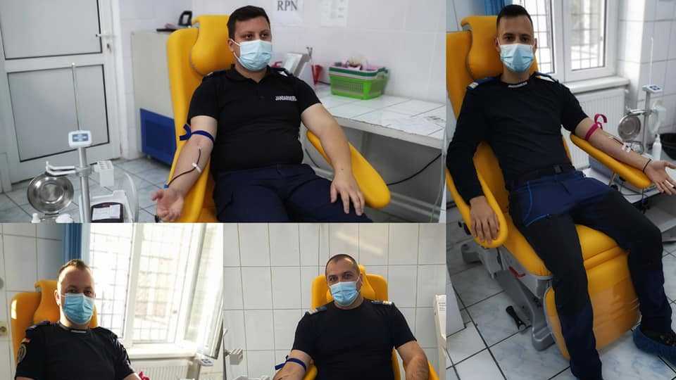 Jandarmii din Sibiu răspund la Campania „Donează sânge, salvează o viaţă!” a Patriarhiei Române