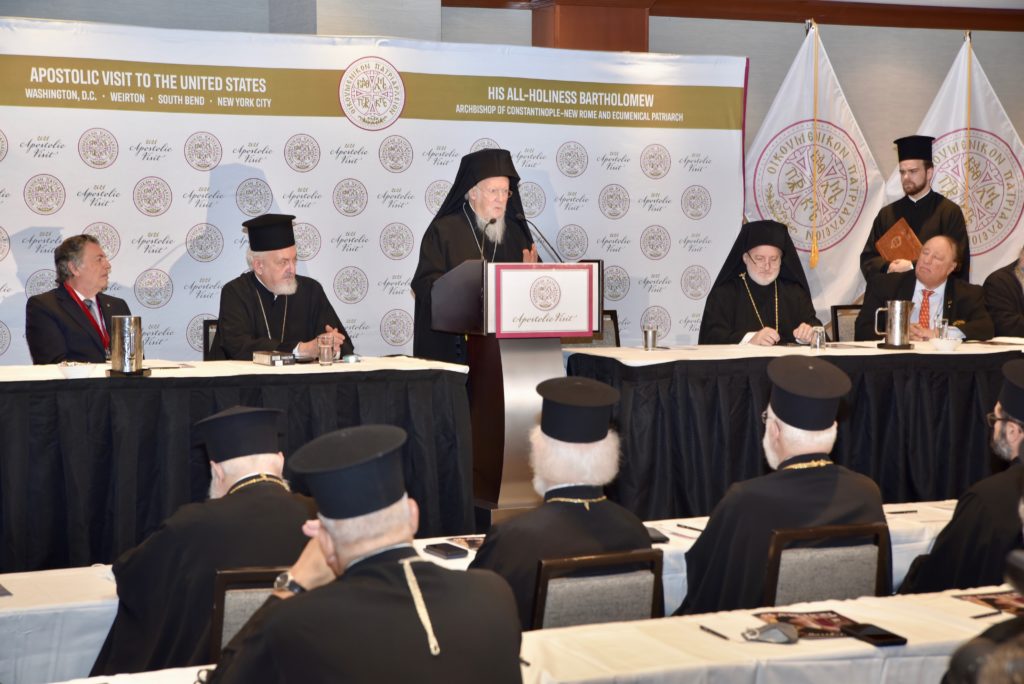 Ομιλία Οικουμενικού Πατριάρχη από τις ΗΠΑ