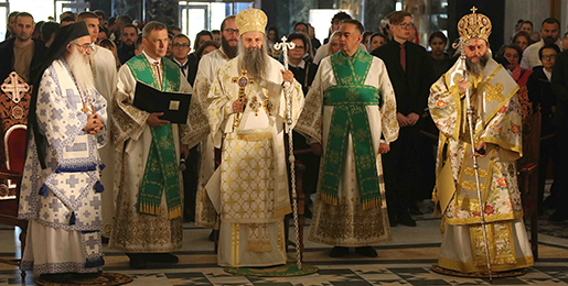 Беседа Патријарха српског Порфирија на хиротонији марчанског Саве