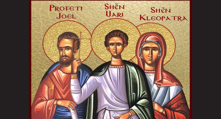 Profeti Joel. Mnason Qiprioti. Dëshmor Uari. Oshënare Kleopatra. Oshënar Joani në Rila