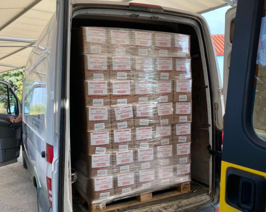 Τρόφιμα στους πυρόπληκτους από την Ιερά Μητρόπολη Αλεξανδρουπόλεως