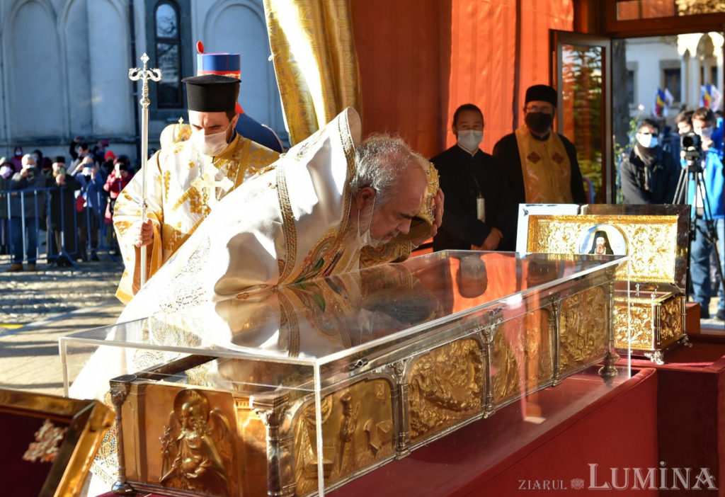 Feast day of St. Demetrius the New, patron saint of Bucharest, celebrated