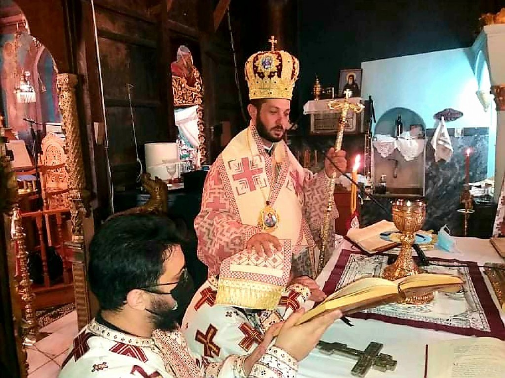 Χειροτονία διακόνου από τον Επίσκοπο Ολύμπου