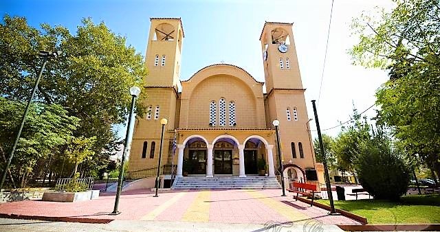 Ο νέος Μητροπολίτης Λαγκαδά στο πανηγυρίζον παρεκκλήσι του Αγίου Μηνά στο Περιστέρι