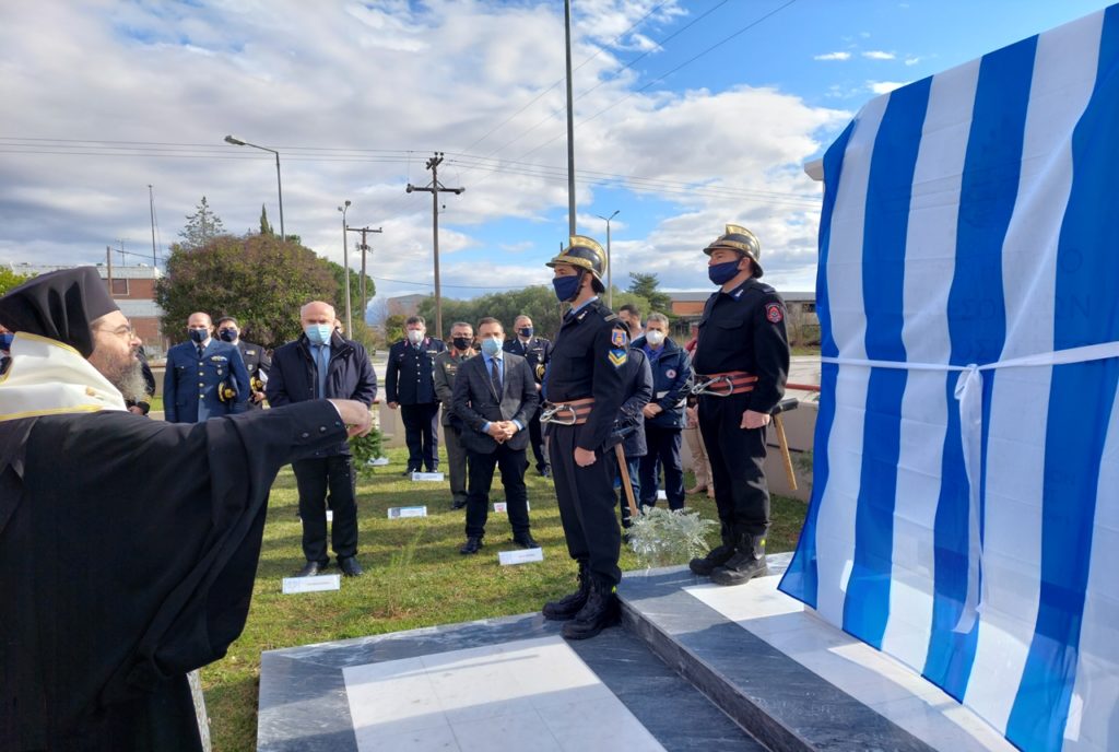 Στα αποκαλυπτήρια μνημείου πυροσβεστών ο Μητροπολίτης Μαρωνείας