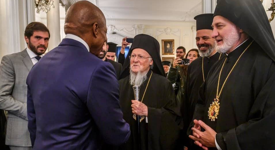 Ecumenical Patriarch Bartholomew I meets with newly elected mayor of NYC Adams