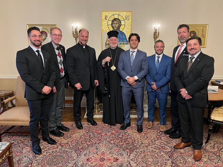Archbishop Elpidophoros Receives Members of AHEPA Queens Chapter 326